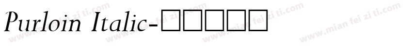 Purloin Italic字体转换